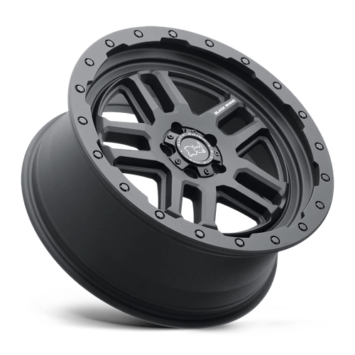 Black Rhino Barstow 17x8 6x130 52 84.1 Noir Mat Texturé