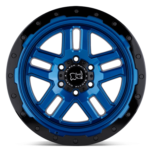 Black Rhino Barstow 20x9.5 6x135 12 87.1 Dearborn Blue W / Black Ring
