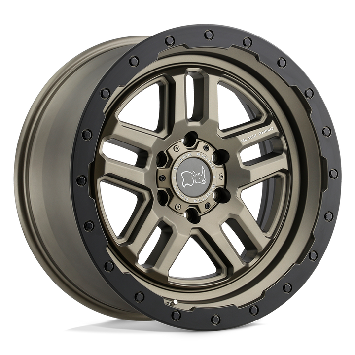 Black Rhino Barstow 20x9.5 6x135 12 87.1 Matte Bronze W / Matte Black Ring