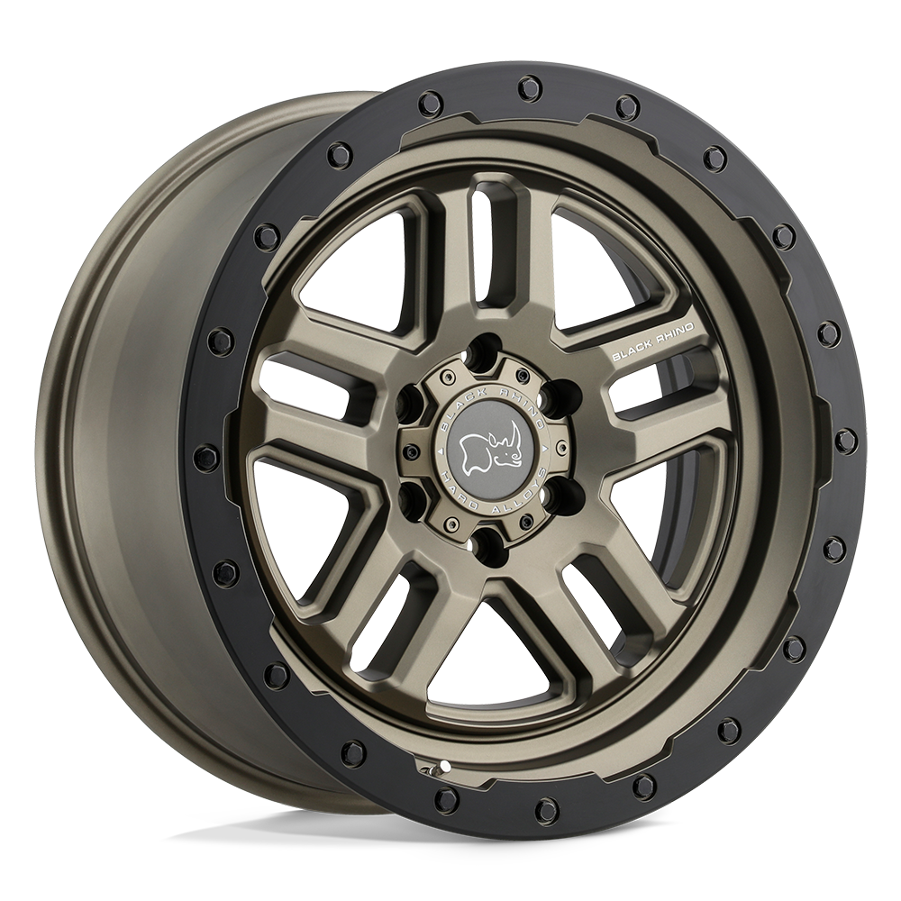 Black Rhino Barstow 18x9.5 5x150 12 110.1 Matte Bronze Matte Black Ring