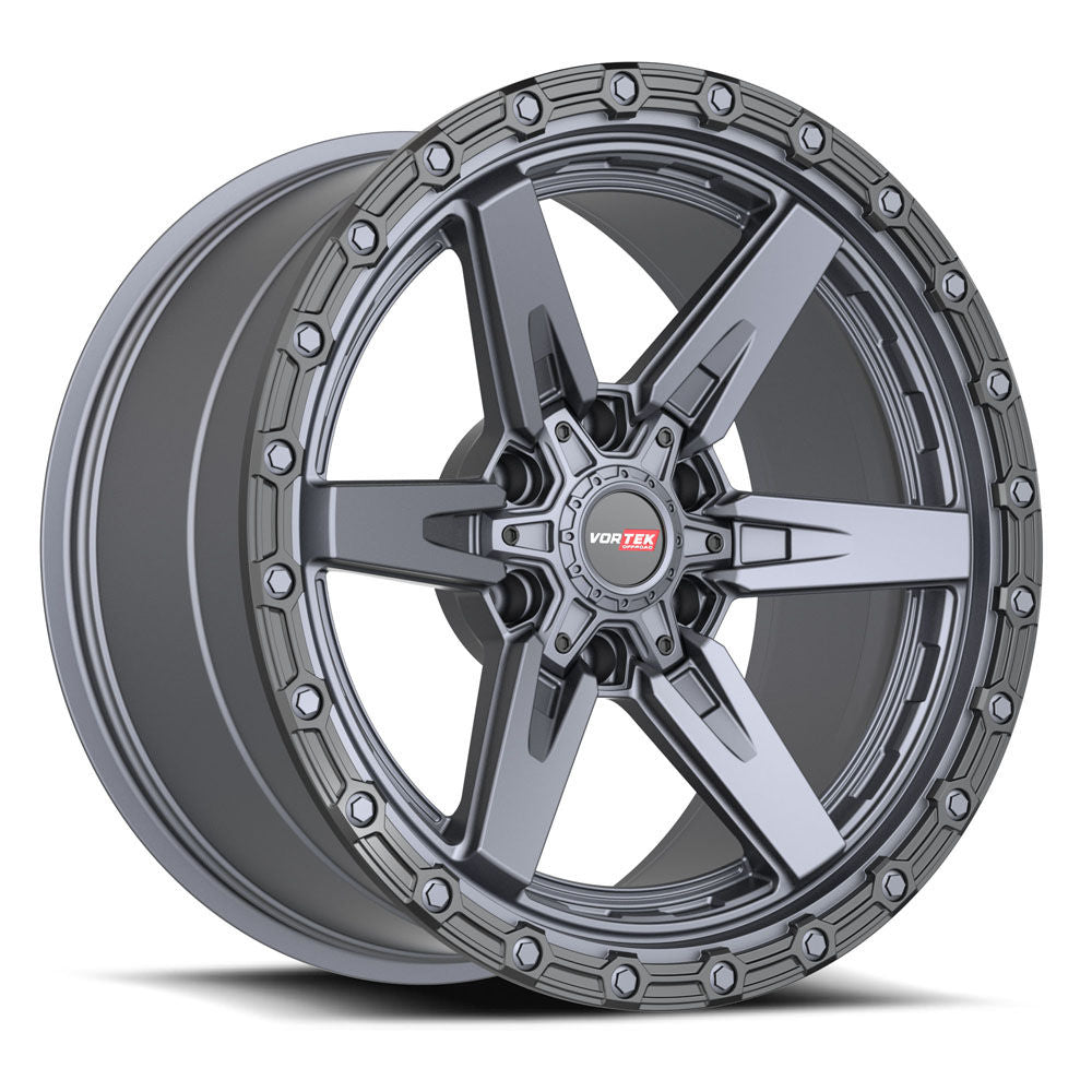 Vortek VRT-602MTB 20x10 6x135 / 6x139.7 -24 106.1 Matte Titanium Black Bead Ring