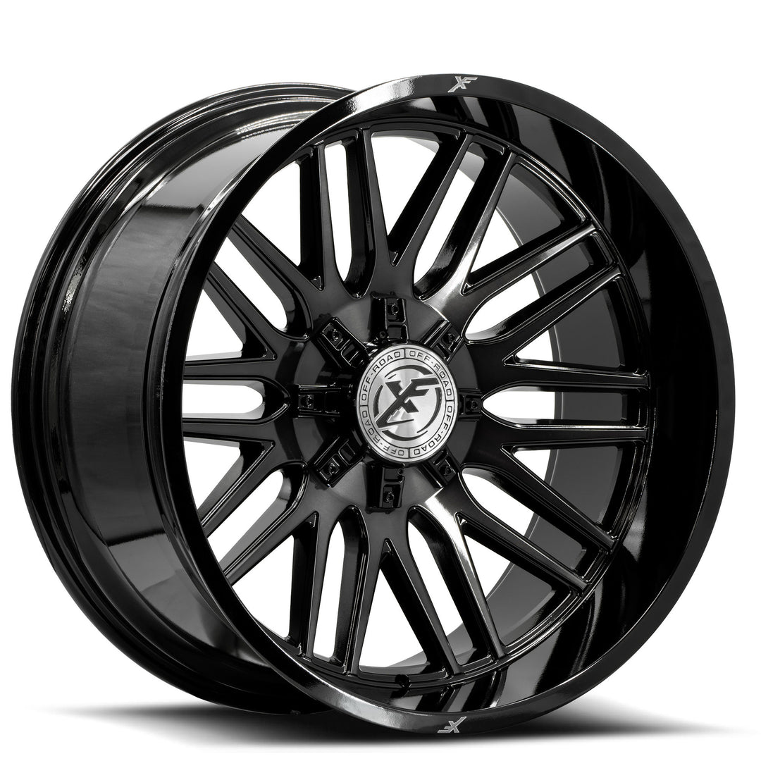 XF Offroad XF-240 22x10 5x127 / 5x139.7 -18 78.1 Black Brushed Dark Tint