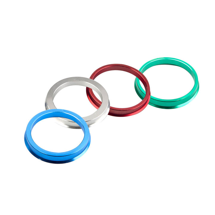 Aluminum Hub Centric Rings OD 72.6mm | ID 65.1mm - Set of 4 (color may vary)