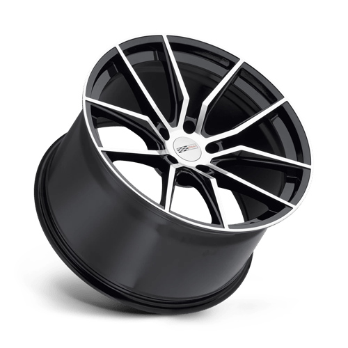 Cray Spider 20x9 5x120 38 67.06 Gloss Black W / Mirror Cut Face