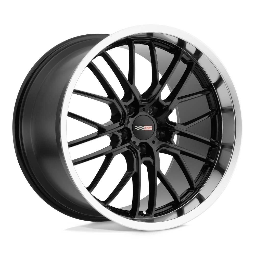 Cray Eagle 20x10.5 5x120.65 69 70.3 Gloss Black W / Mirror Cut Lip