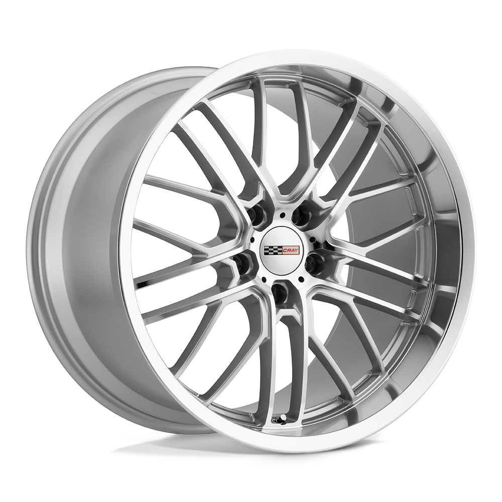 Cray Eagle 20x10.5 5x120.65 69 70.3 Argent avec visage et lèvre coupés miroir