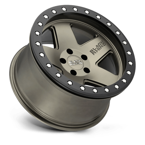 Black Rhino Crawler 18x9.5 5x139.7 0 78.1 Matte Bronze W / Black Ring