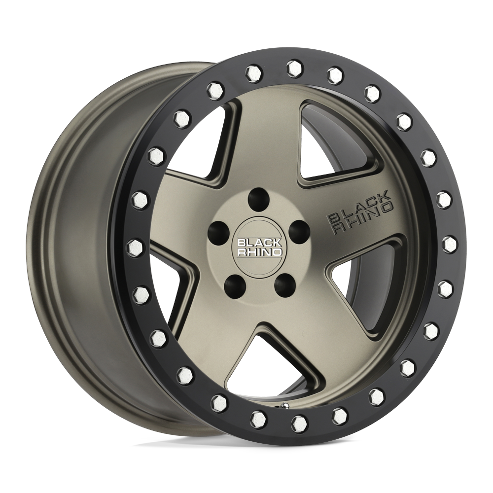Black Rhino Crawler 18x9.5 5x139.7 0 78.1 Matte Bronze W / Black Ring