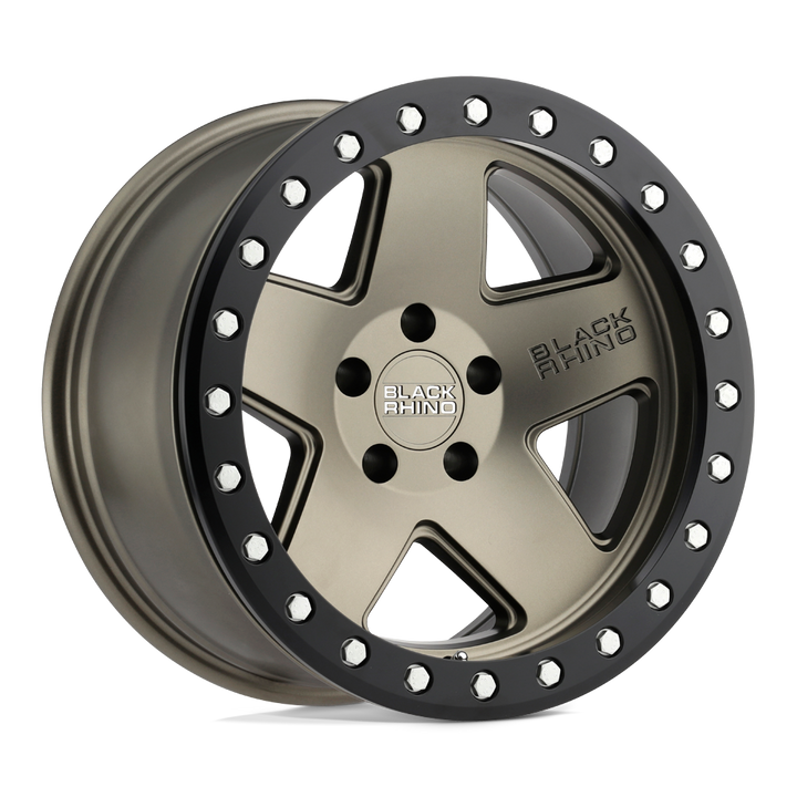 Black Rhino Crawler 18x9.5 5x139.7 0 78.1 Matte Bronze W / Black Ring