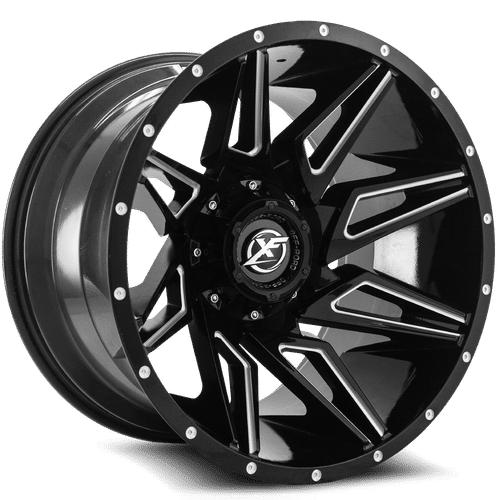 XF Offroad XF-218 20x10 5x127 / 5x139.7 -12 78.1 Gloss Black Milled