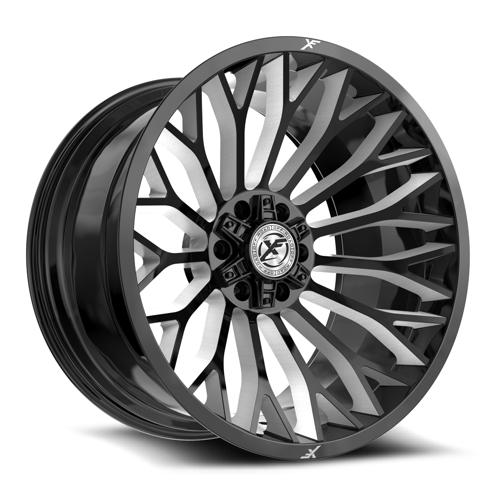 XF Offroad XF-237 24x14 5x127 / 5x139.7 -76 78.1 Gloss Black Milled