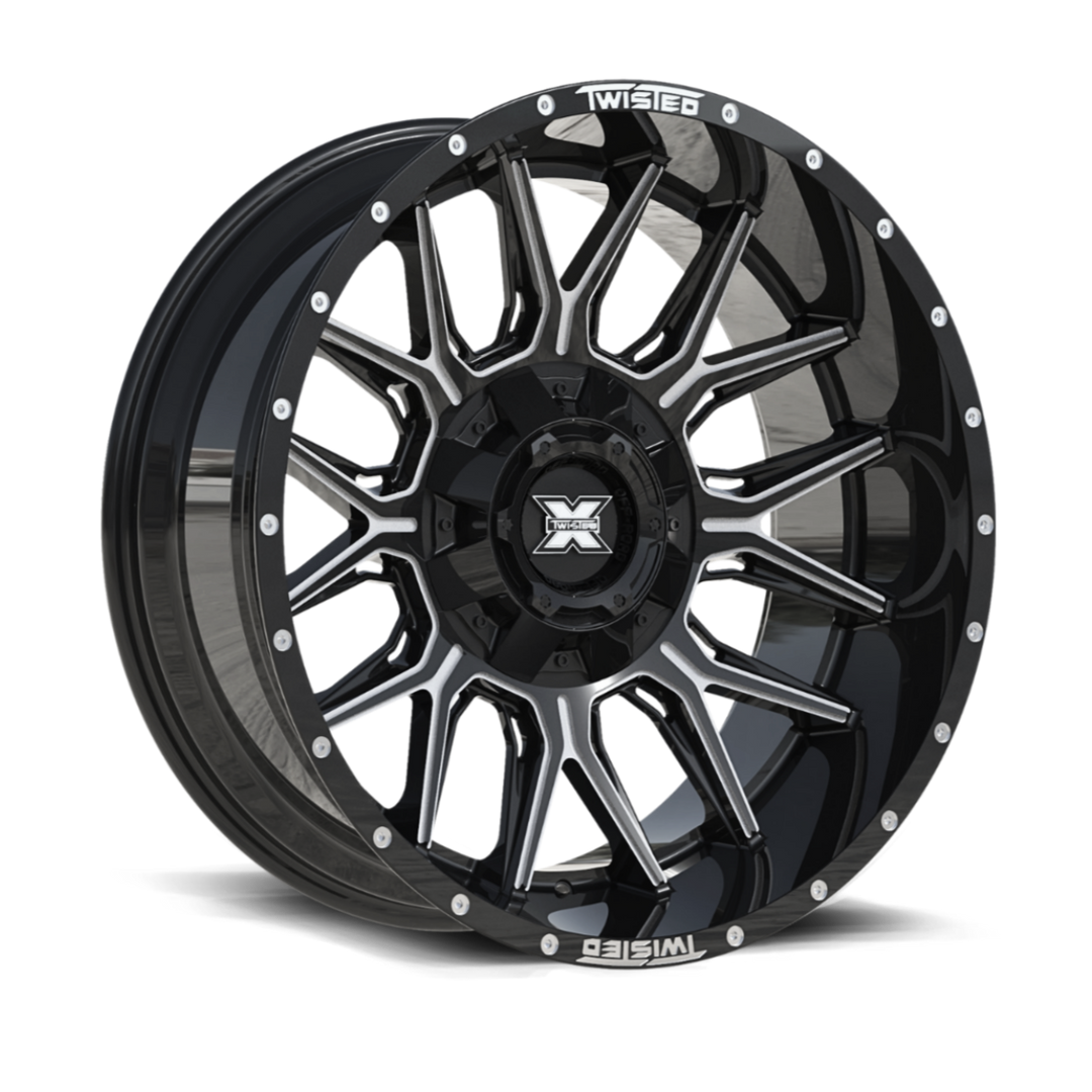 Twisted Off-Road TW1 20x10 8x165.1 -18 NA Gloss Black Milled
