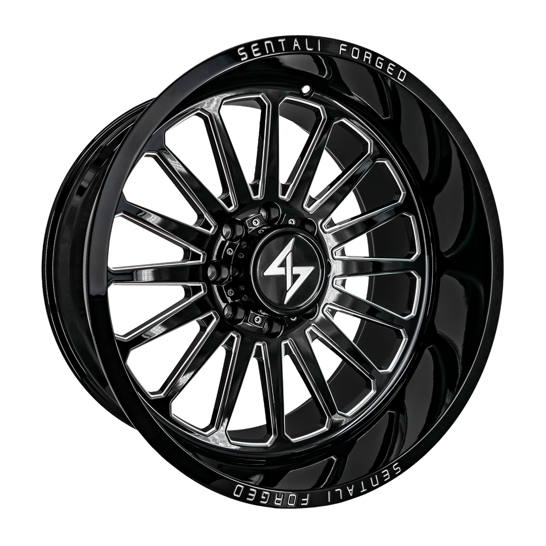 Sentali Forged SF-2 22x10 8x165.1 -24 125.2 Gloss Black Milled