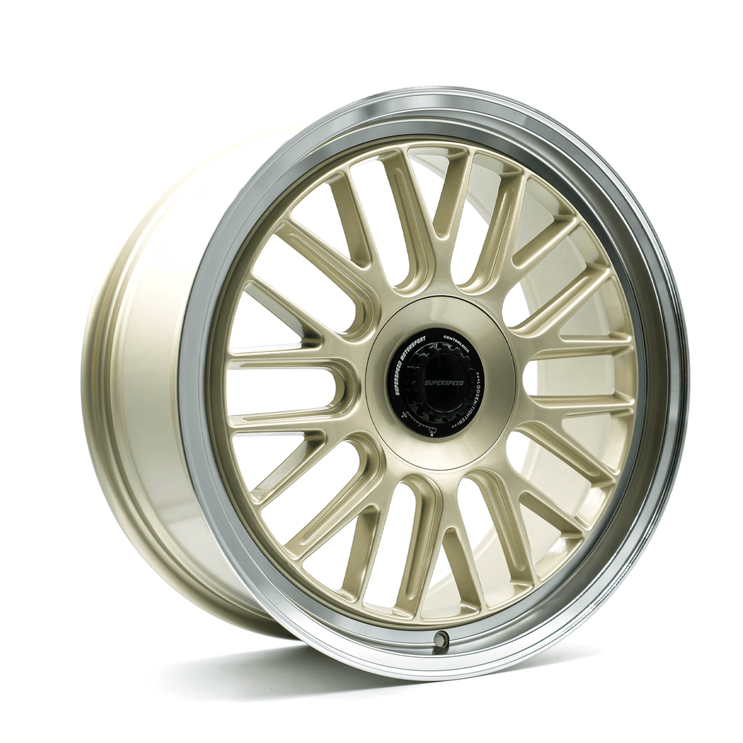 Superspeed Flow Form RF01 NEO 18x9.5 5x112 35 66.6 Machined Lip Gold