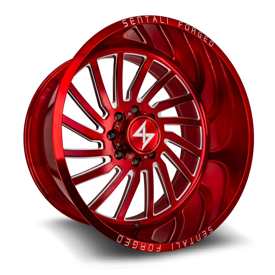 Sentali Forged SF1RM 28x16 8x165.1 -99 125.2 Red Milled