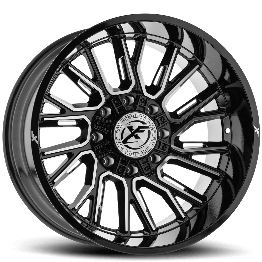 XF Offroad XF-230 22x10 5x127 / 5x139.7 -18 78.1 Gloss Black Milled