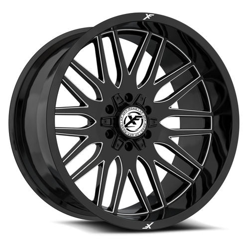XF Offroad XF-240 22x10 6x135 / 6x139.7 -24 106.4 Gloss Black Milled
