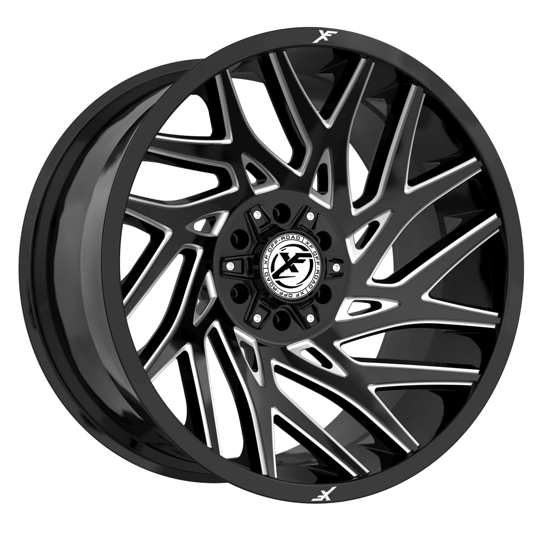 XF Offroad XF-229 22x12 5x127 / 5x139.7 -44 78.1 Gloss Black Milled