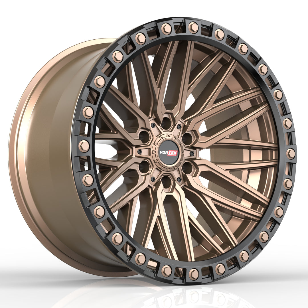 Vortek VRT-608 22x12 5x127 / 5x139.7 -44 78.1 Matte Bronze Black Bead Ring