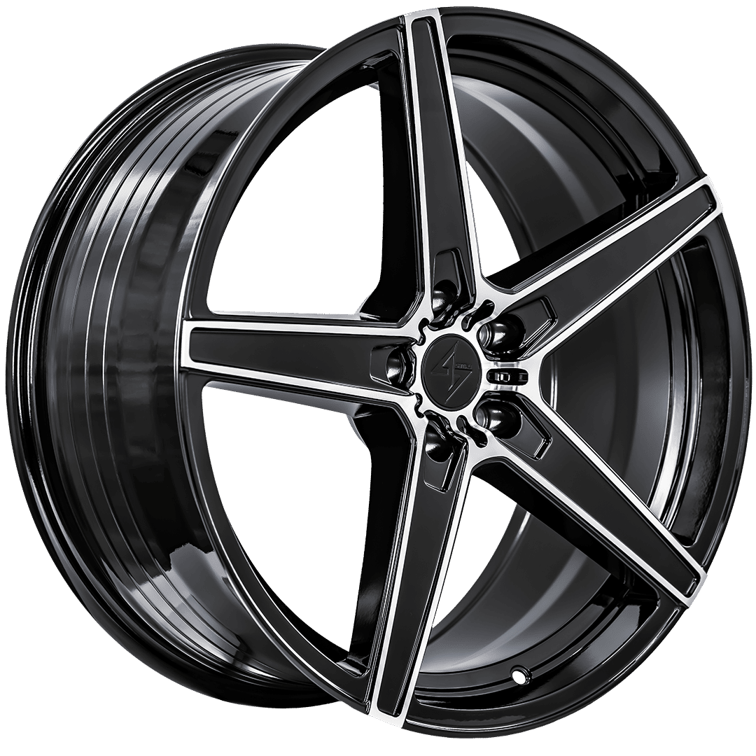 Sentali Street SS4 19x8.5 5x114.3 35 73.1 Gloss Black Machined