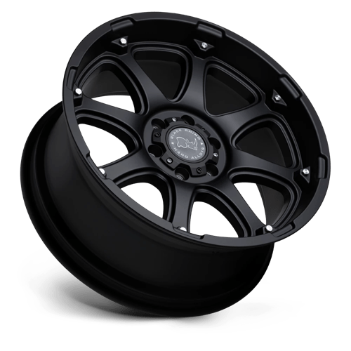 Black Rhino Glamis 17x9 8x165.1 -12 122.4 Matte Black