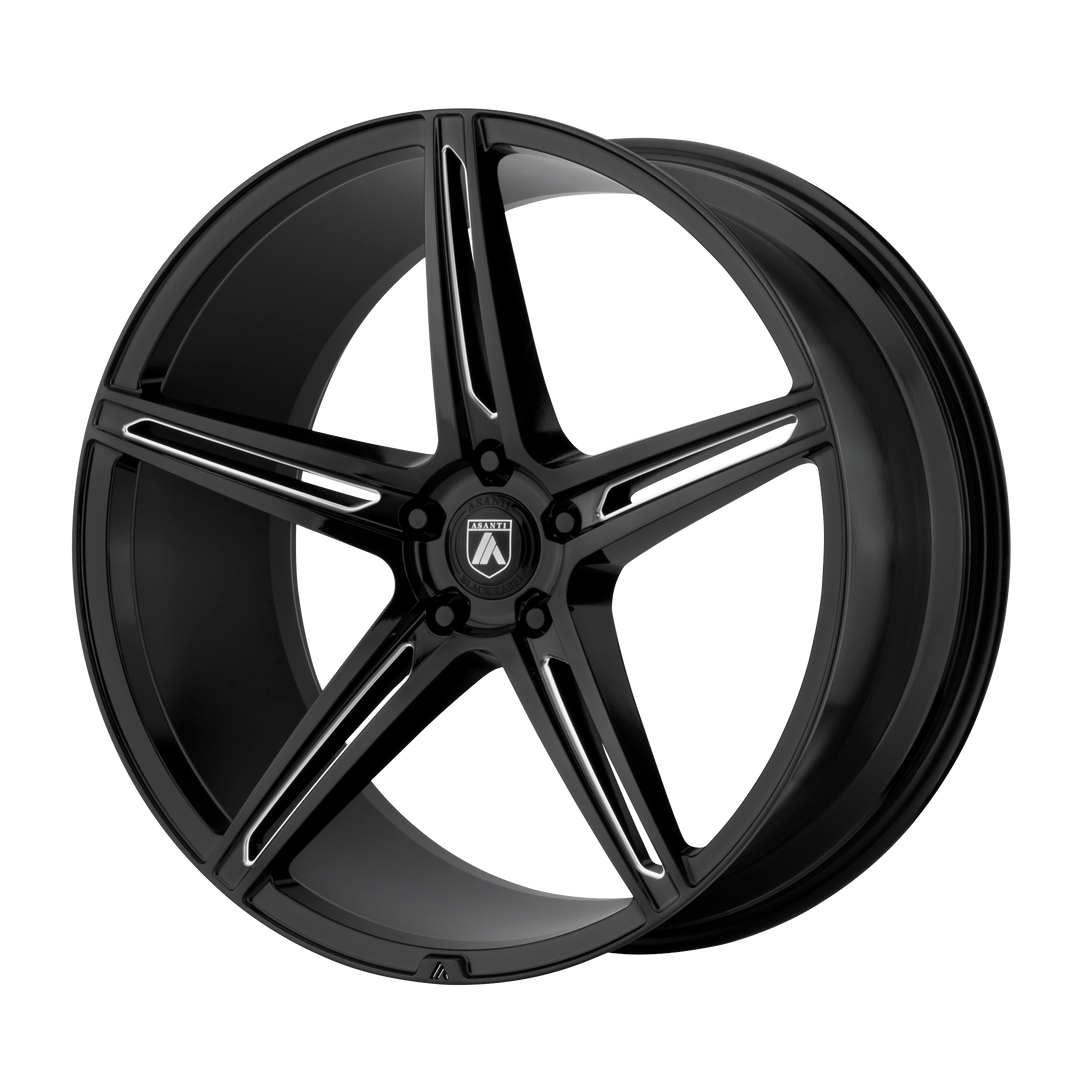 Asanti Wheels Black Label Abl-22 Alpha 5 20x9 5x115 15 72.56 Gloss Black Milled
