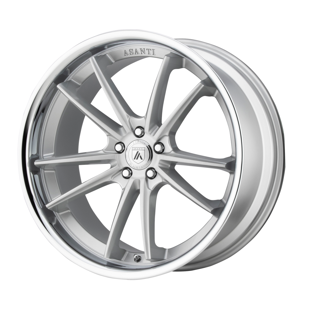 Asanti Wheels Black Label Abl-23 Sigma 22x10.5 5x120 35 74.1 Brushed Silver Chrome Lip