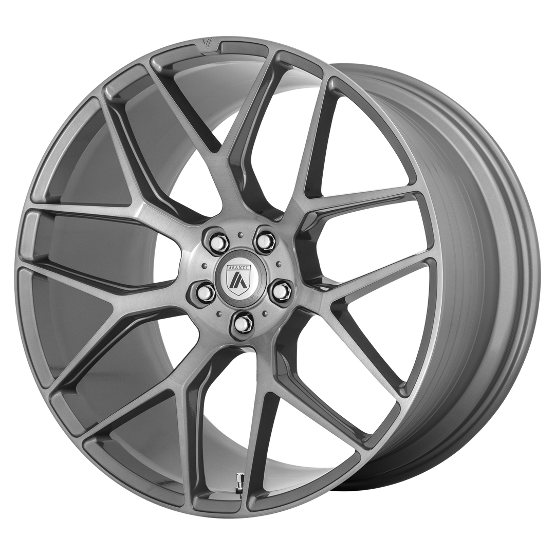 Asanti Wheels Black Label Abl-27 Dynasty 22x10.5 5x112 35 72.56 Titane Brossé