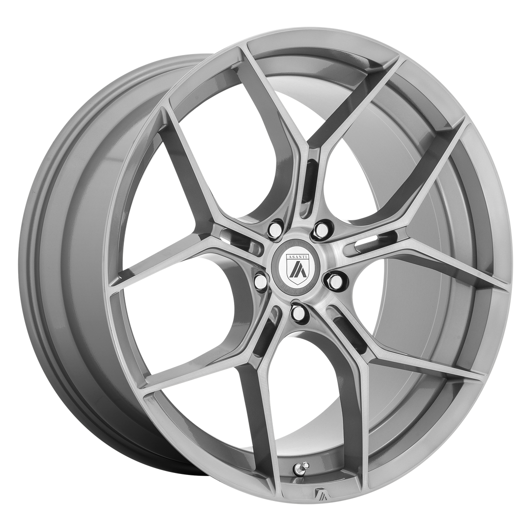 Asanti Wheels Black Label Abl-37 Monarch 22x10.5 5x112 40 72.56 Titane Brossé