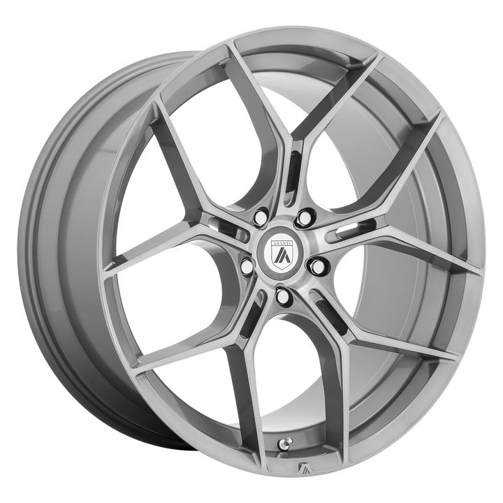 Asanti Wheels Black Label Abl-37 Monarch 22x10.5 5x112 40 72.56 Titane Brossé