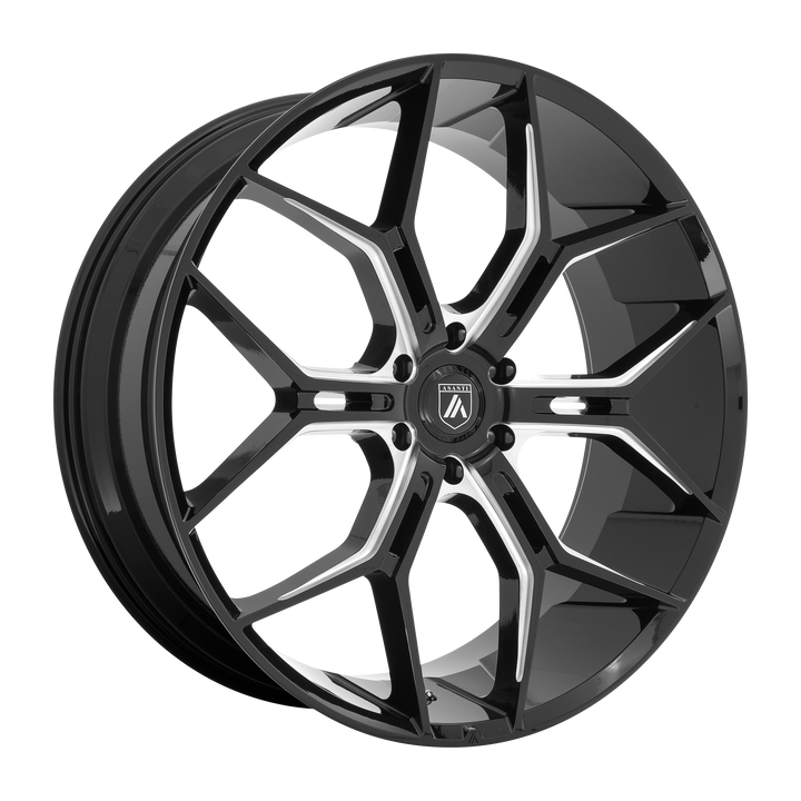 Asanti Wheels Black Label Abl-38 Monarch Truck 24x10 6x139.7 20 106.1 Gloss Black Milled