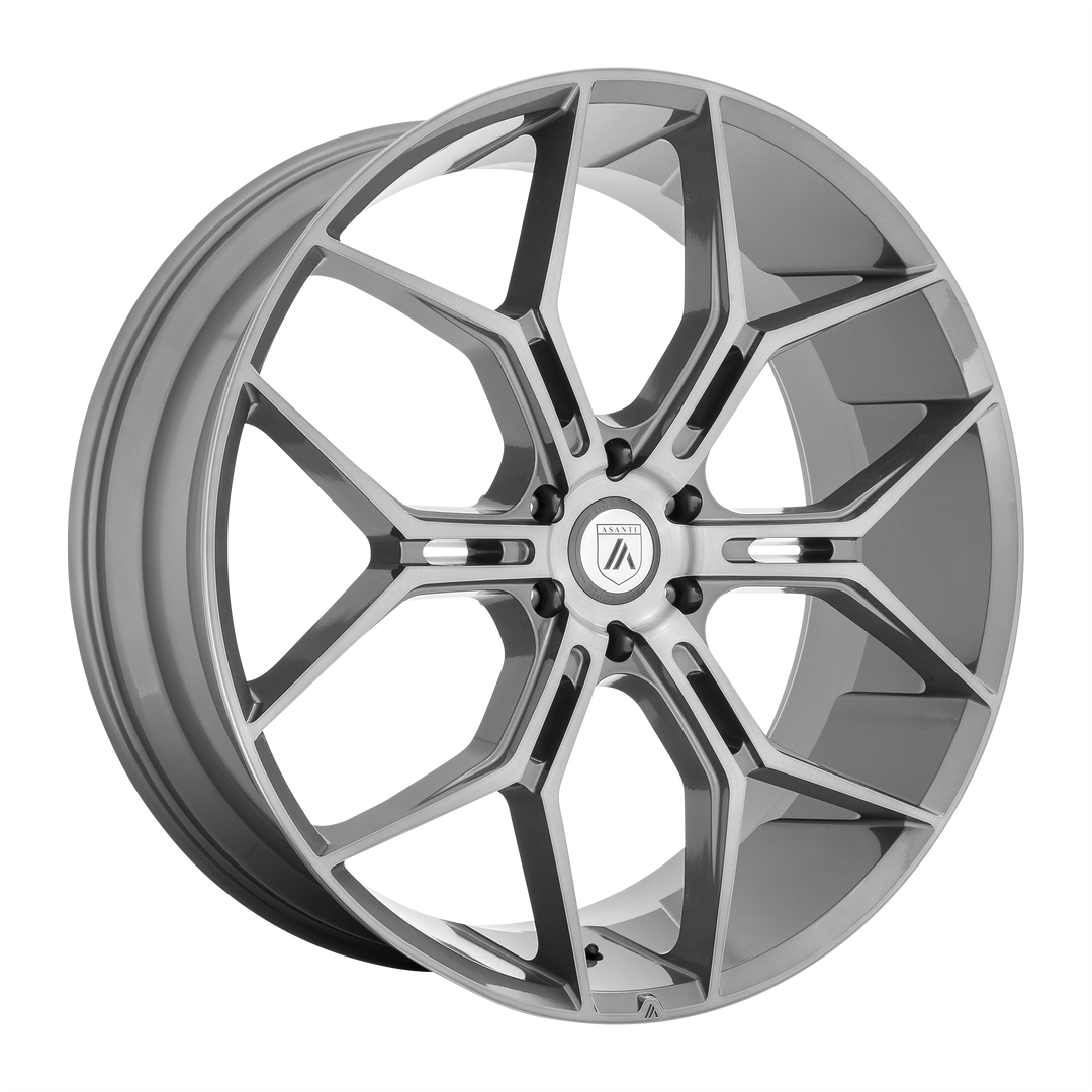 Asanti Wheels Black Label Abl-38 Monarch Truck 22x9.5 6x120 38 66.9 Titanium Brushed