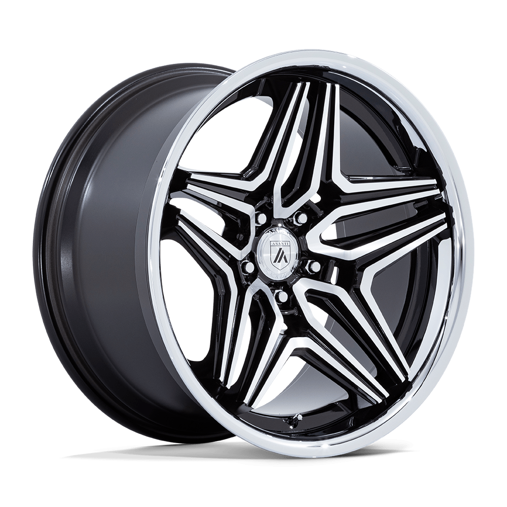 Asanti Black Abl-46 Duke 20x10.5 5x114.3 18 72.56 Noir Brillant Usiné