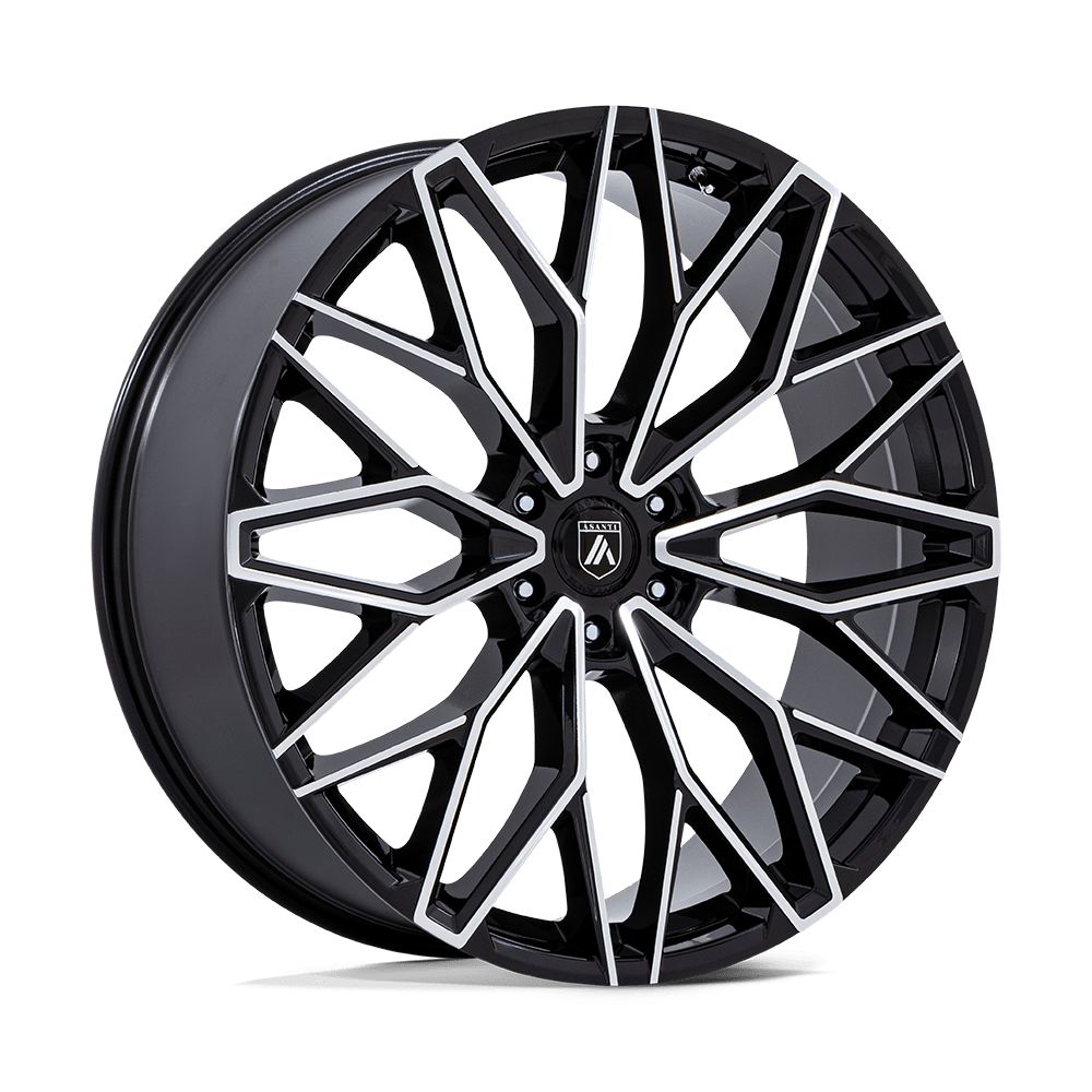 Asanti Black Ab050 Mogul 6 24x10 6x139.7 30 106.1 Gloss Black W/ Machined Face