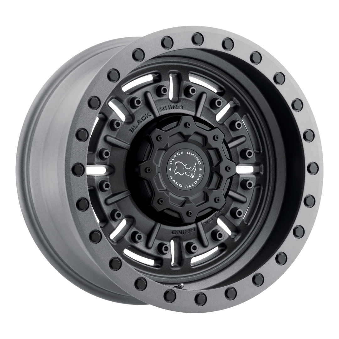 Black Rhino Abrams 17x8.5 6x139.7 -18 112.1 Gunmetal mat texturé