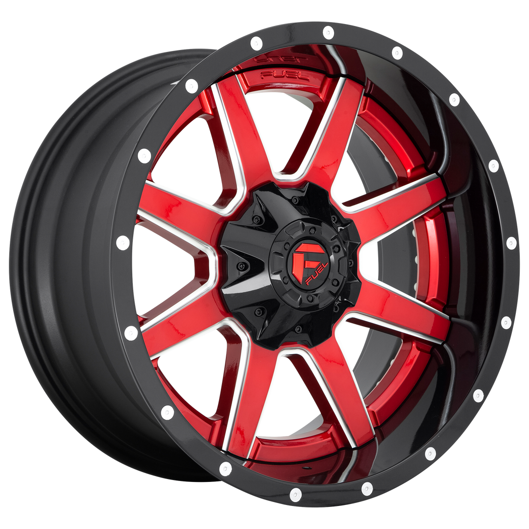 CARBURANT TOUT-TERRAIN (2PC) D250 MAVERICK 22X12 8X165.1 -44 125.1 ROUGE BRILLANT