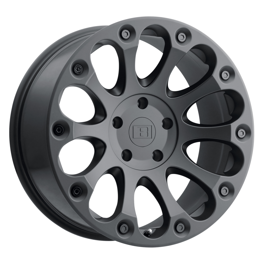 Niveau 8 Impact 17x8,5 5x114,3 -24 76,1 Noir mat