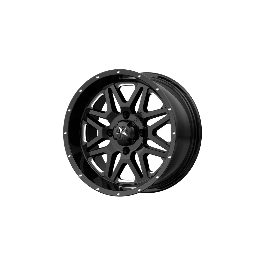 MSA Offroad Wheels M26 Vibe 14x7 4x110 0 86 Fraisé Noir Brillant