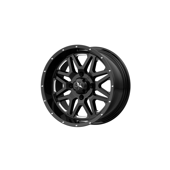 MSA Offroad Wheels M26 Vibe 14x7 4x110 0 86 Fraisé Noir Brillant