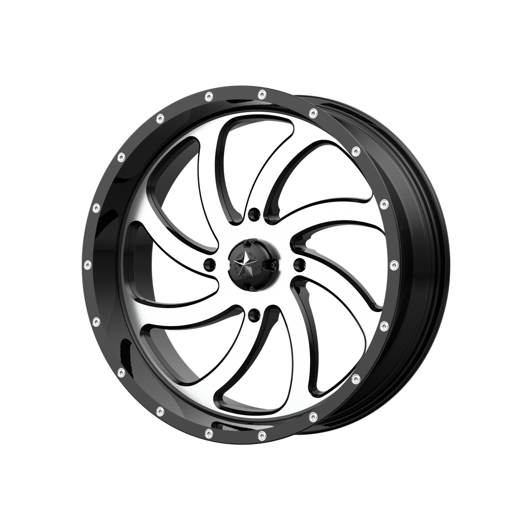 MSA Offroad Wheels M36 Switch 18x7 4x156 0 132 Usiné Noir Brillant