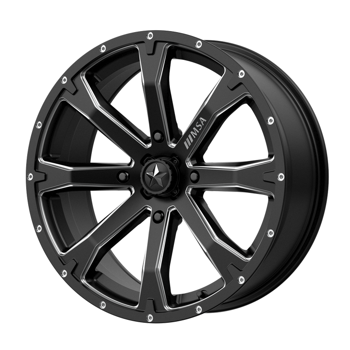 MSA Offroad Wheels M42 Bounty 18x7 4x156 10 132 Satin Black Milled