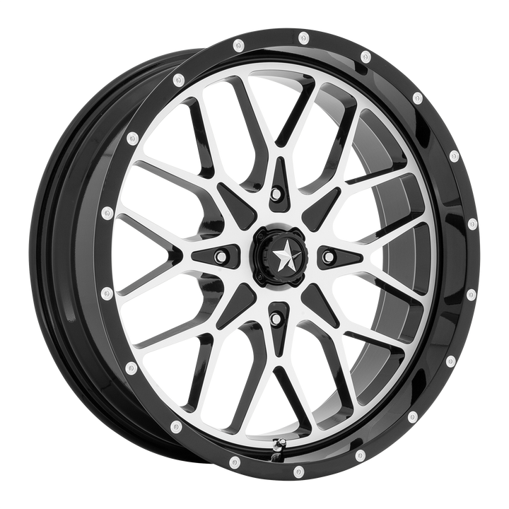 MSA Offroad Wheels M45 Portal 15x7 4x137 10 96 Gloss Black Machined