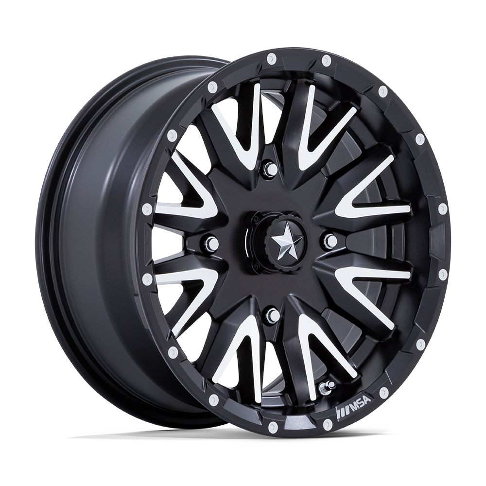 MSA Offroad Wheels M49 Creed 24x7 4x137 0 96 Matte Black Machined