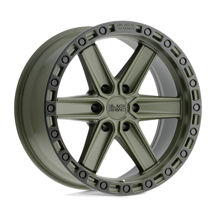 Black Rhino Henderson 17x9 6x135 0 87.1 Olive Drab Green W / Black Ring