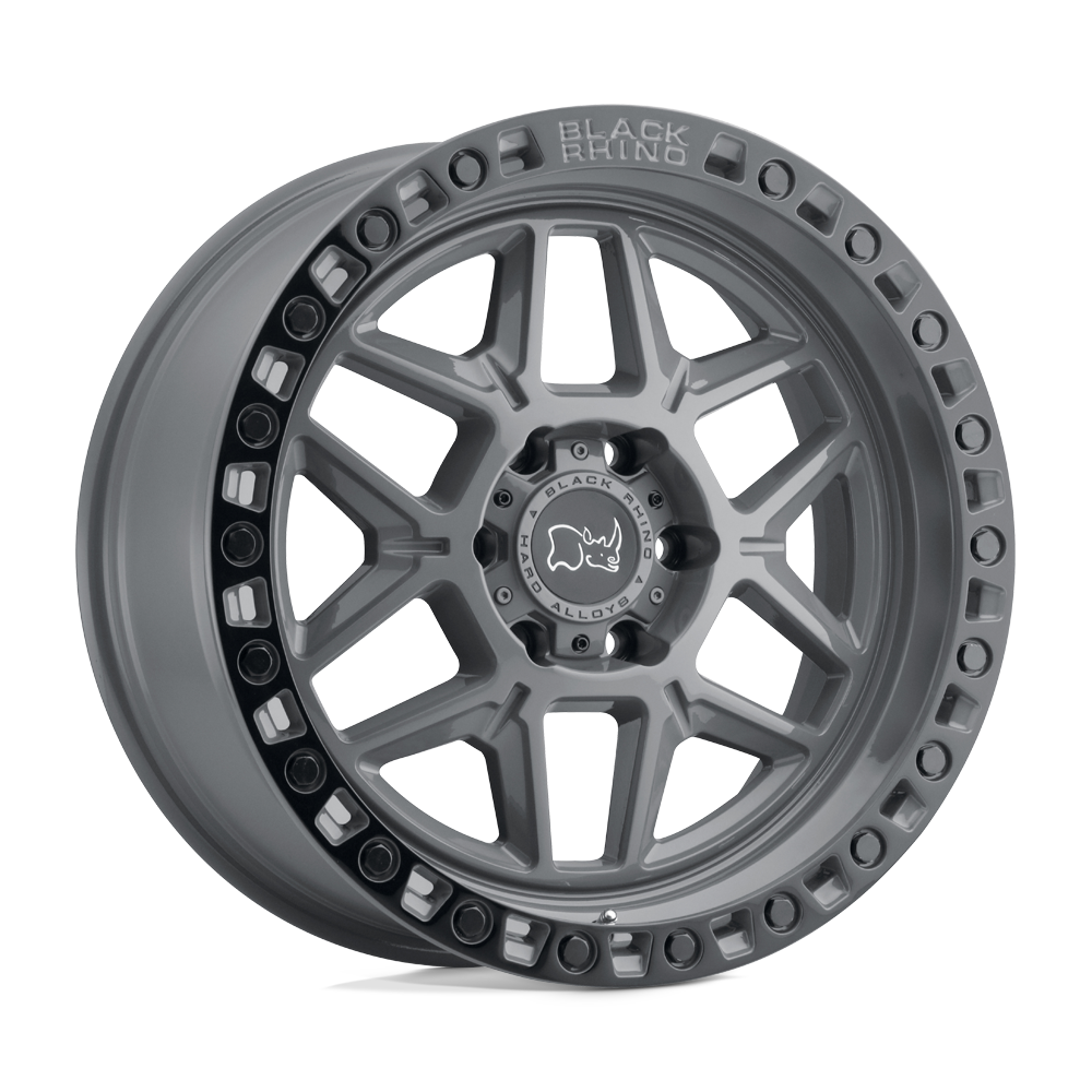 Black Rhino Kelso 18x9 6x139.7 12 112.1 Battleship Gray Black Ring