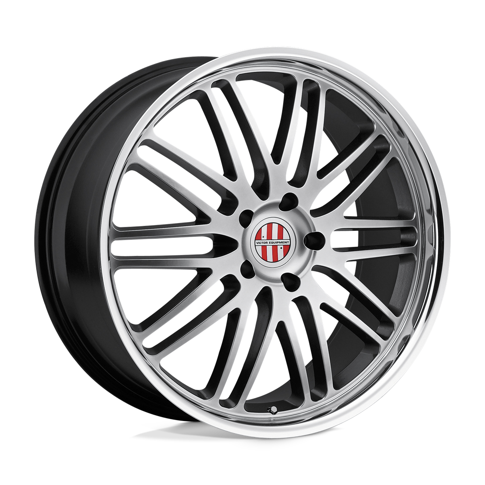Victor Equipment Lemans 18x11 5x130 36 71.5 Hyper Silver W / Mirror Cut Lip