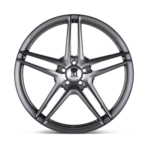 Mandrus Bremen 20x10 5x112 25 66.56 Gloss Gunmetal W/ Mirror Cut Face