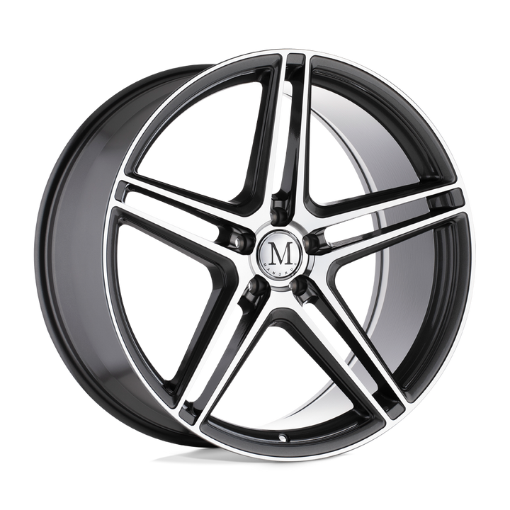 Mandrus Bremen 20x10 5x112 25 66.56 Gloss Gunmetal W/ Mirror Cut Face