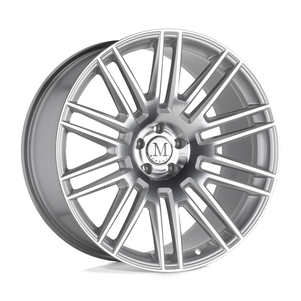 Mandrus Estate 21x10 5x112 20 66.56 Gloss Silver Mirror Face