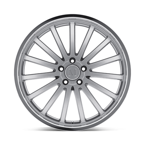 Mandrus Millenium 19x9.5 5x112 25 66.56 Hyper Silver W/ Mirror Cut Lip